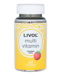 Livol Multi Vitamin Hindbær Gummies (datovare)