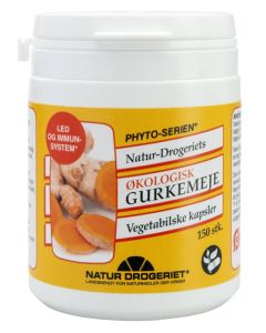Natur-drogeriet-Økologisk-Gurkemeje-Vegetabilske-kapsler-150stk