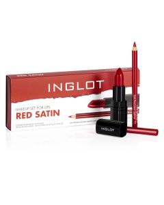 Inglot Makeup Set For Lips - Red Satin