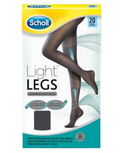 Scholl Light Legs Black (20 Den) Medium 