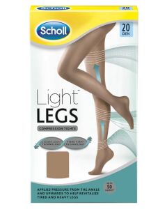 Scholl Light Legs Light Tan (20 Den) Large