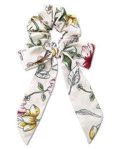 Everneed Trille Bow Scrunchie - White