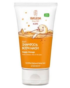 Weleda Kids 2 in 1 Shower and Shampoo Fruity Orange 150ml