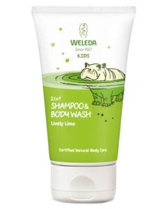 Weleda Kids 2 in 1 Shower and Shampoo Lively Lime 150ml.