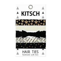KITSCH - Fleur De Lis Hair Ties - 5 stk 