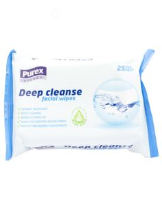 Purex Deep Cleanse Facial Wipes 25 stk 