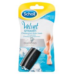 Scholl Velvet Smooth Diamond 2x Refill - Stærk 