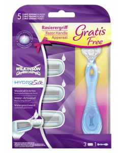 Wilkinson Sword - Hydro Silk Water Activated Razor + 3 Blades