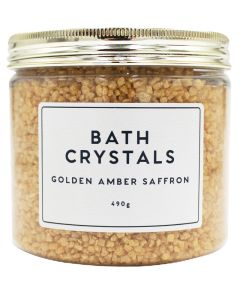 Wonder Spa Bath Crystals Golden Amber Saffron 490g