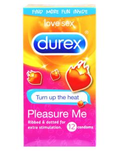 Durex Kondomer Turn Up The Heat Pleasure Me 12 stk