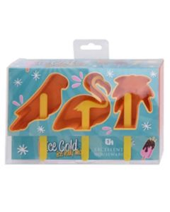Excellent Houseware Ispindeforme Flamingo Orange 3 stk.