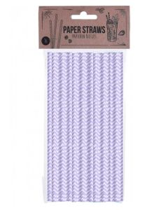 Party Collection Papirsugerør ZigZag Lilla 16 stk