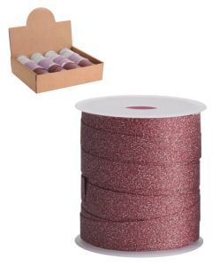 Excellent Houseware Rød Glitter Gavebånd