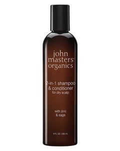 John Masters 2-in-1 Shampoo & Conditioner With Zinc & Sage 236ml