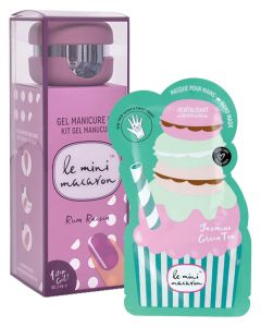 Le Mini Macaron Valgfri Gel Manicure Kit + Gratis Jasmine Green Tea Hand Mask