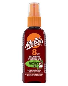 Malibu Bronzing Tanning Oil Spray Argan Oil SPF 8 100ml