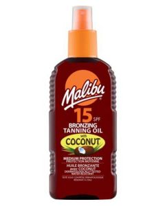 Malibu Bronzing Tanning Oil Spray Coconut SPF 15 200ml