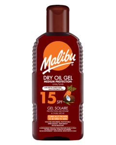 Malibu Dry Oil Gel With Beta Carotene SPF 15 200ml