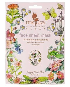 Miqura Happy Flower Power Collection Face Sheet Mask (datovare)