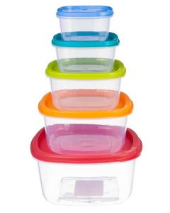 Excellent Houseware Opbevarigsbokse med låg