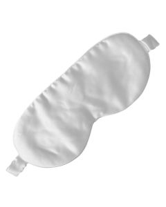 Soft-Cloud-Mulberry-Silk-Sleep-Mask-White-Front