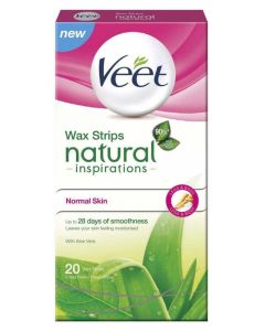 Veet Wax Strips Natural Inspirations Normal Skin 20 stk.