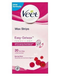 Veet Wax Strips Easy-Gelwax Normal Skin 20 stk.