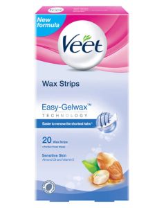 Veet Wax Strips Easy-Gelwax Sensitive Skin 20 stk.