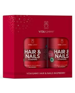 VitaYummy Hair & Nails Vitaminer Raspberry Set