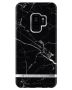 Richmond And Finch Black Marble - Silver Samsung S9 Cover (U) 