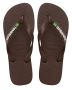 Havaianas Brasil Logo - Mørkebrun/Hvid