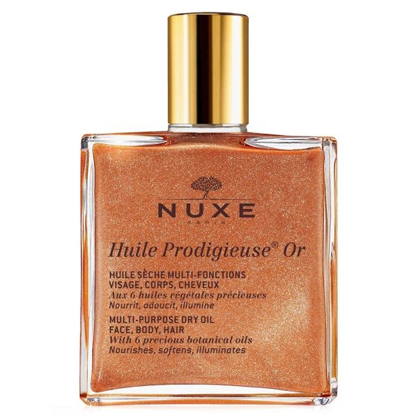 Nuxe Huile Prodigieuse Or Multi-Purpose Dry Oil Face Body Hair (Shimmer)