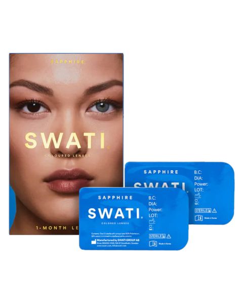 SWATI Cosmetics 1 måneds Kontaktlinser Sapphire