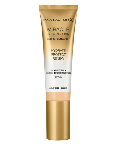 Max Factor Miracle Second Skin Hybrid Foundation 02 Fair Light