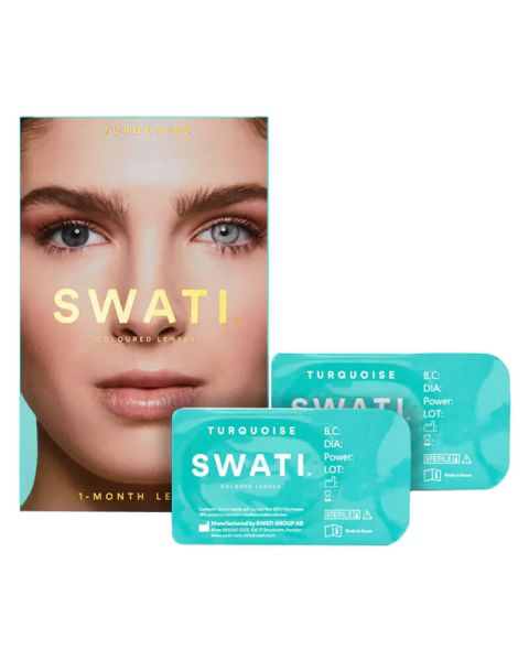 SWATI Cosmetics 1 måneds Kontaktlinser Turquoise