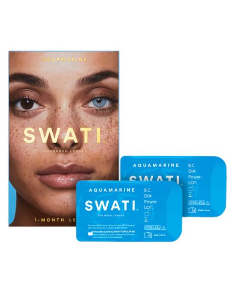 SWATI Cosmetics 1 måneds Kontaktlinser Aquamarine