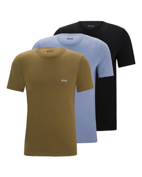 Hugo Boss 3 Pack Crew Neck T Shirt Cotton Str. XL