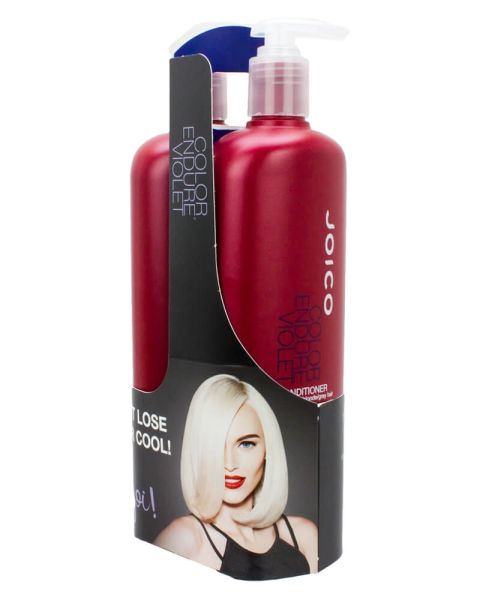 Joico Color Endure Violet DUO Shampoo + Conditioner (U)(beskadiget emballage)