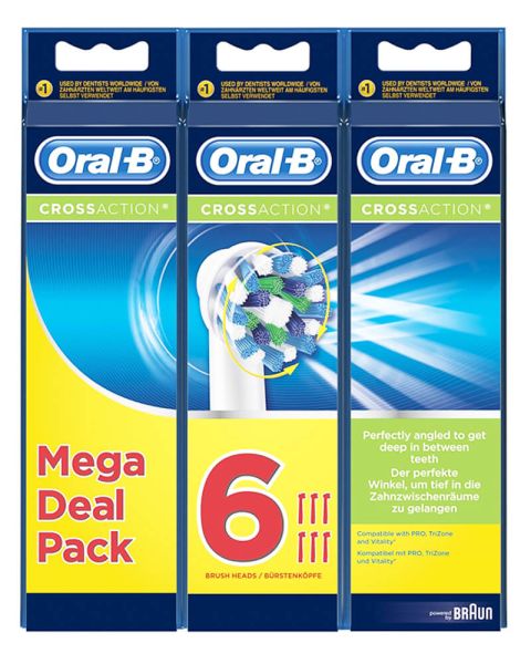 Oral-B Cross Action Mega Deal Pack6 stk.