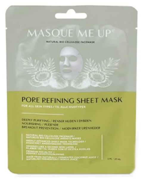 Masque Me Up Natural Bio Cellulose Facemask - Pore Refining Sheet Mask