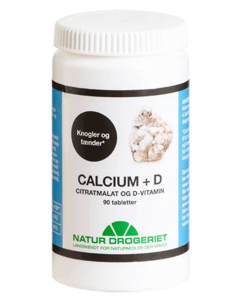 Natur Drogeriet Calcium + D Citramalat og D-Vitamin (U)