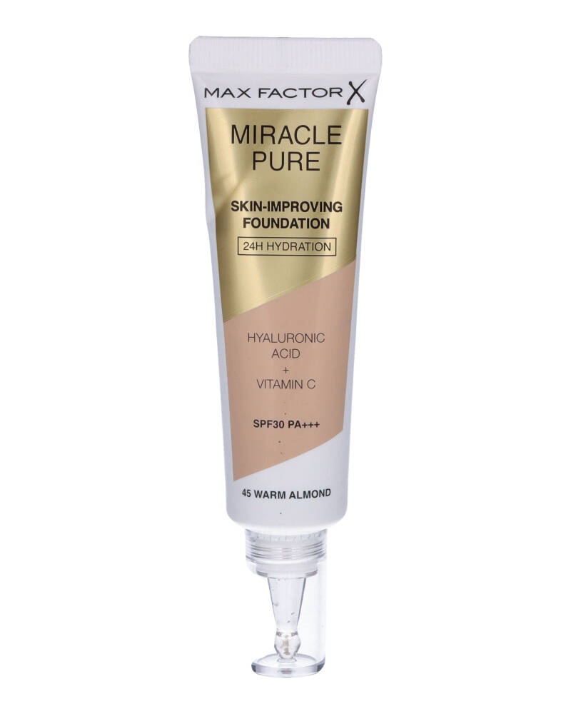 Max Factor Miracle Pure Skin-Improving Foundation - 45 Warm Almond 30 ml