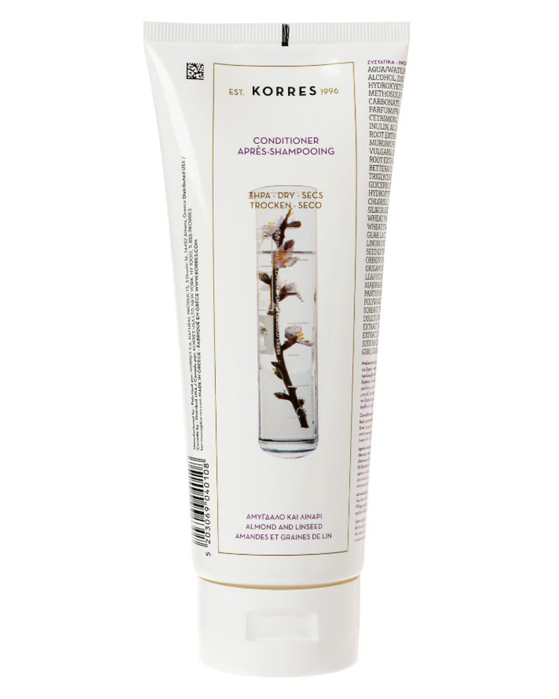 KORRES Almond + Linseed Conditioner For Dry / Dehydrated Hair 200 ml billede