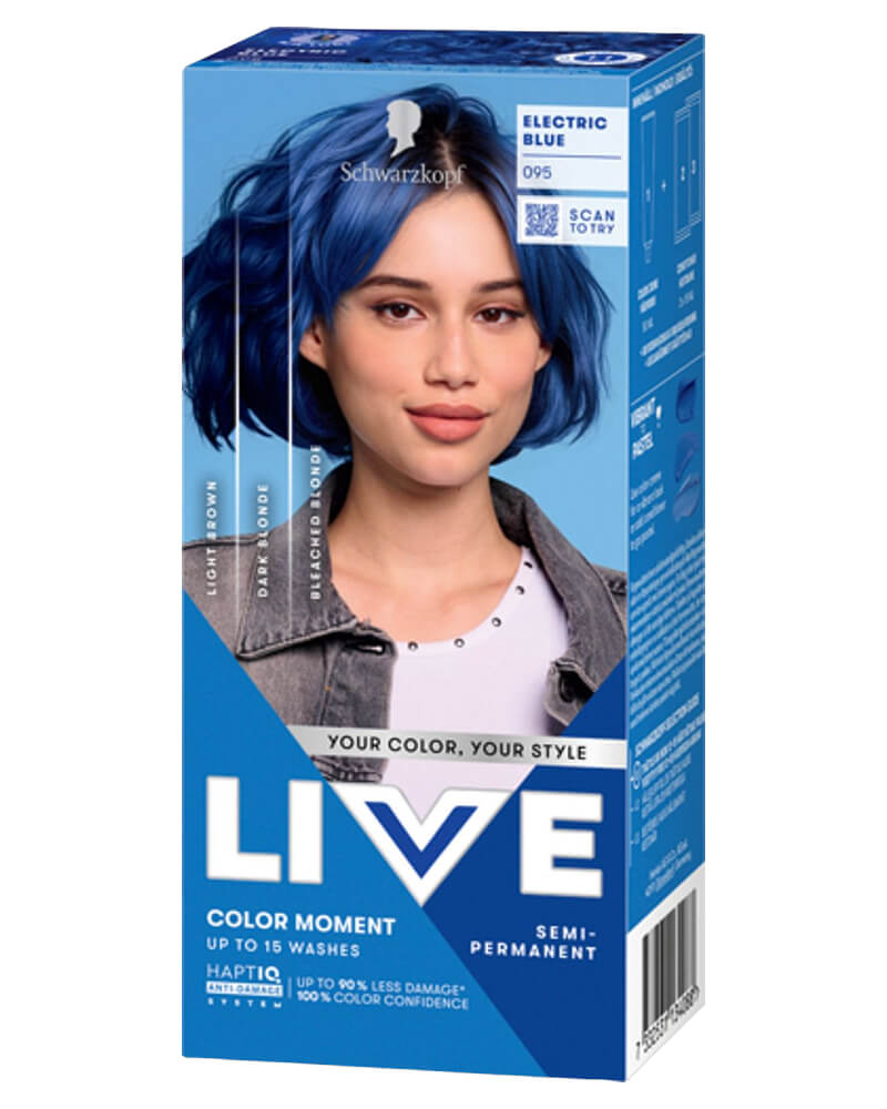 Schwarzkopf LIVE Color Moment 95 Electric Blue 50 ml billede