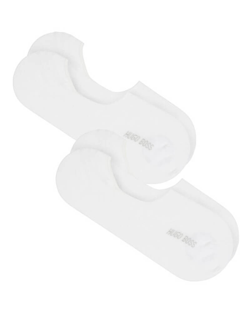 Boss Hugo Boss 2-pack Shoeliner Finest Soft Cotton White Str 39-40   2 stk.