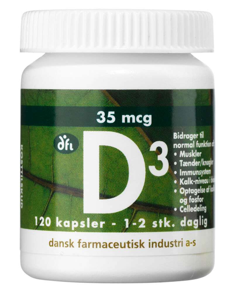 D-vitamin 35 mcg - 120 kapsler - Dansk Farmaceutisk Industri