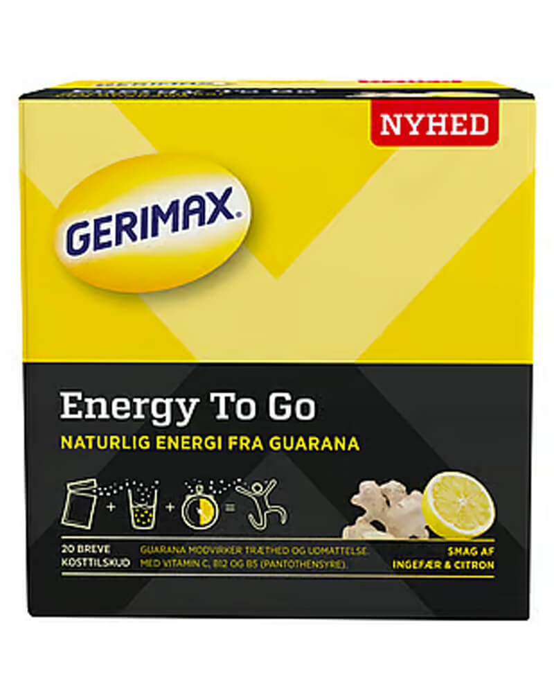 Billede af Gerimax Energy To Go Ginger Lemon 20 stk.