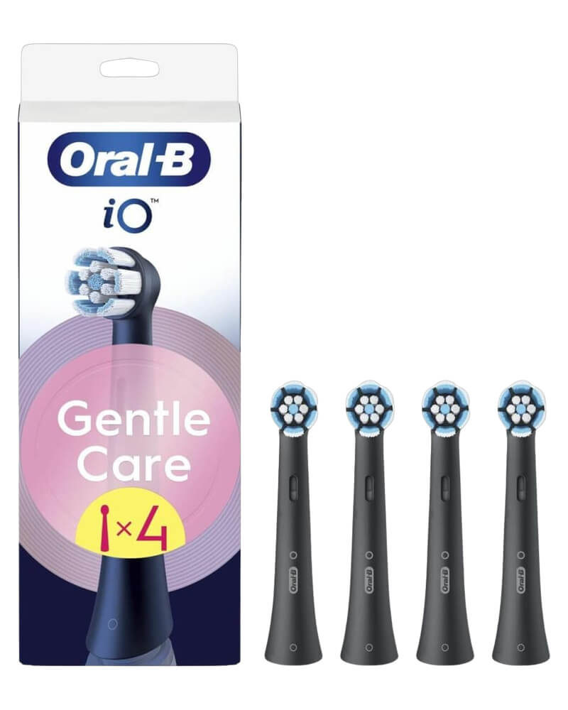 Oral B  Io Gentle Care Black Tandbørstehoveder 4 St billede