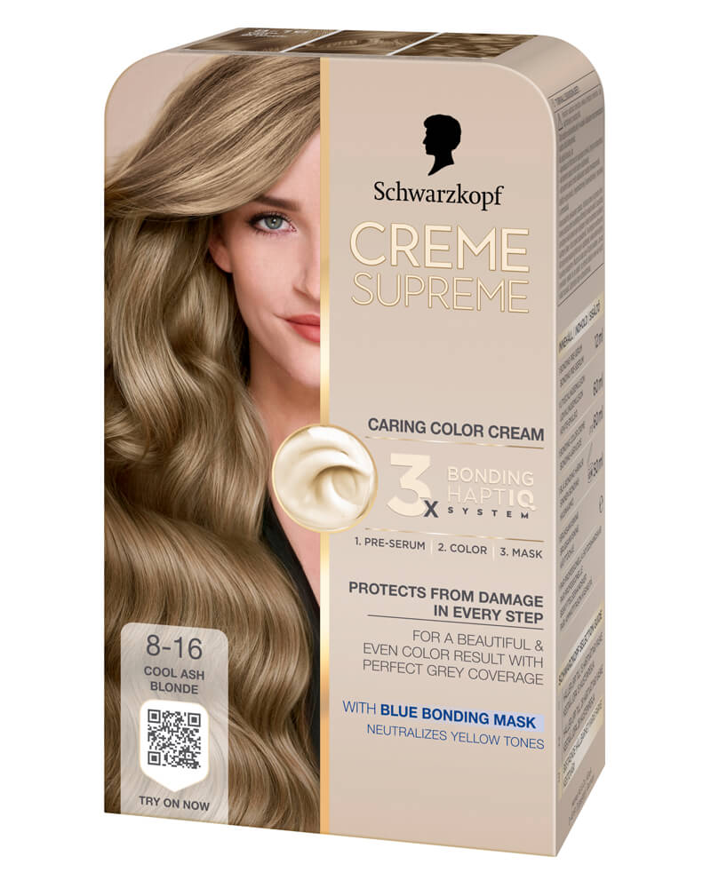 Schwarzkopf Creme Supreme 8-16 Cool Ash Blonde 60 ml billede