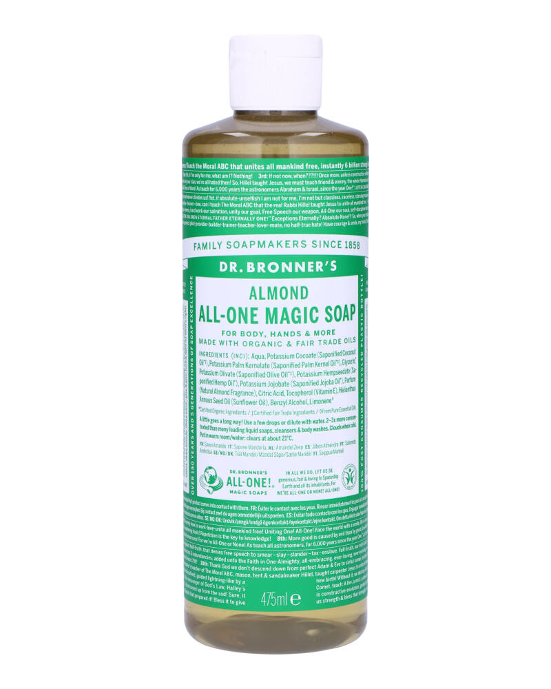 Dr. Bronner's Pure-Castile Soap Almond 475 ml billede